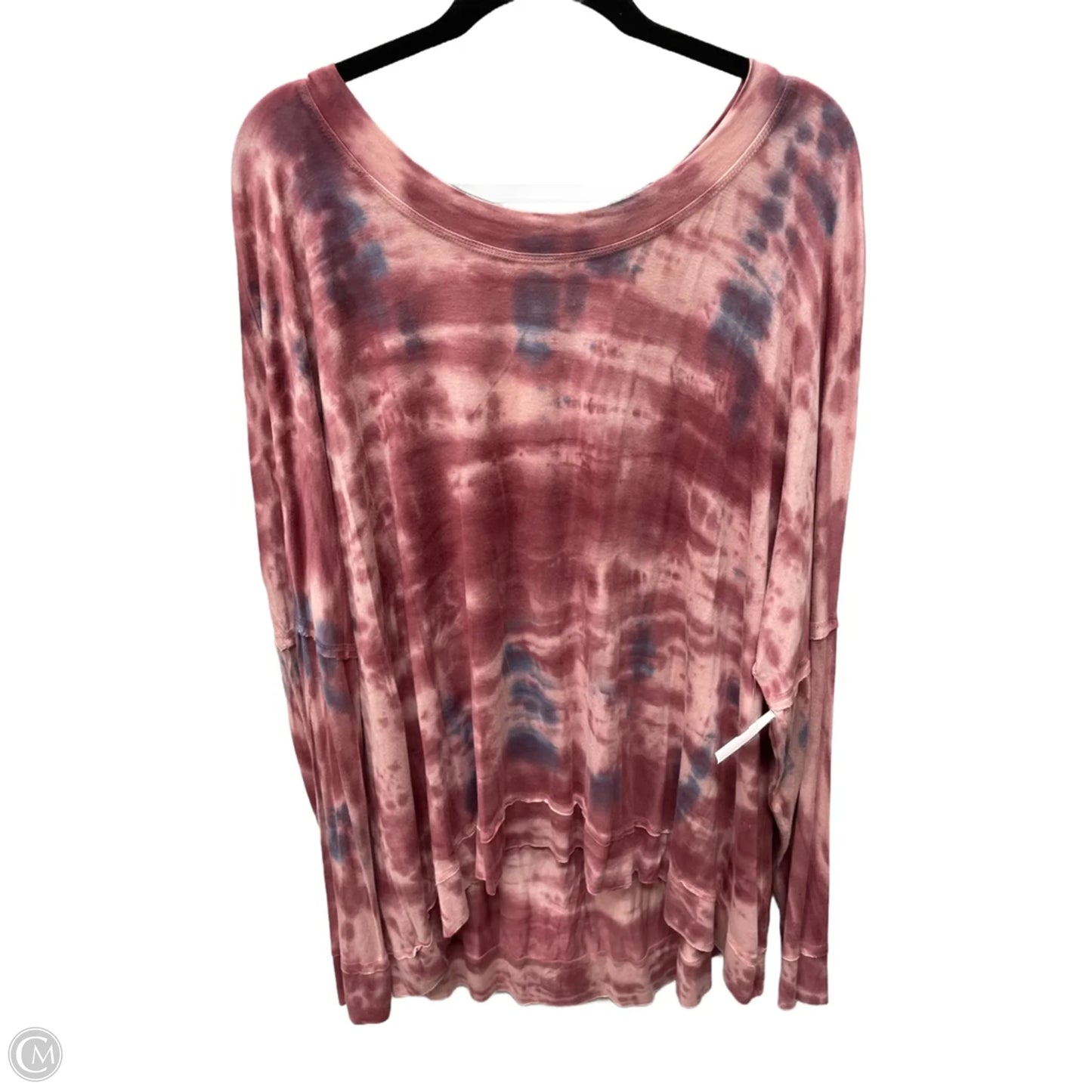 Top Long Sleeve By Wonderly In Tie Dye Print, Size: 3x