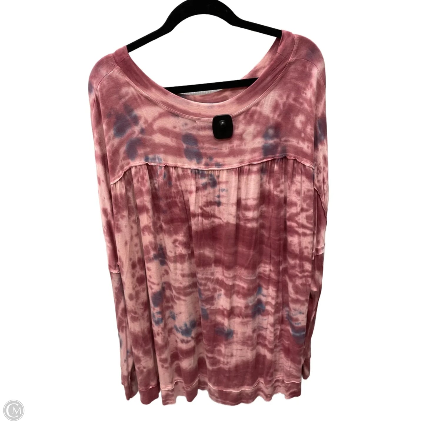 Top Long Sleeve By Wonderly In Tie Dye Print, Size: 3x