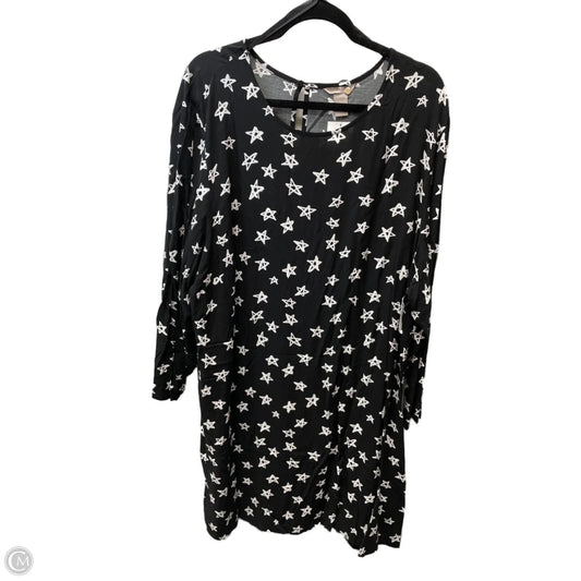 Dress Casual Short By H&m In Black & White, Size: 3x