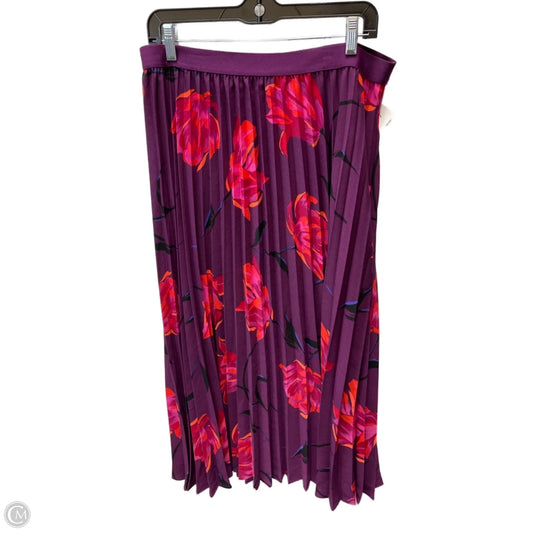 Skirt Midi By A New Day In Floral Print, Size: 12