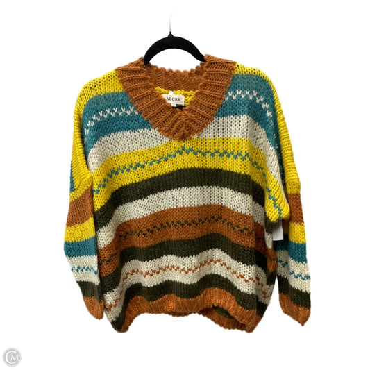 Sweater By ADORA In Striped Pattern, Size: L