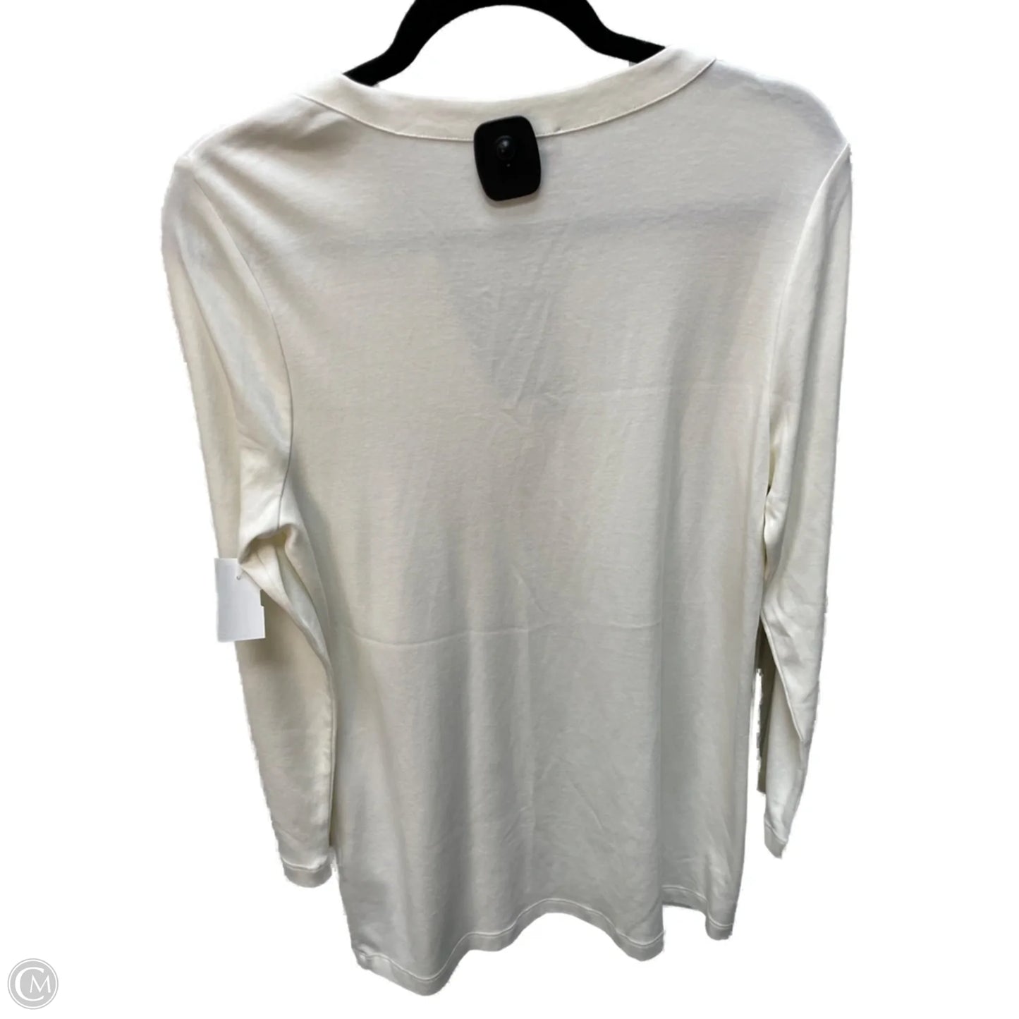 Tunic Long Sleeve By Chicos In Cream, Size: M