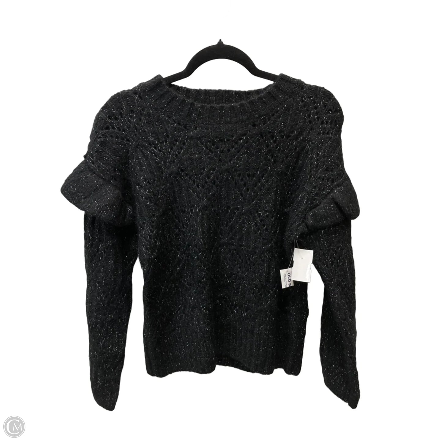 Sweater By Old Navy In Black & Silver, Size: Xs