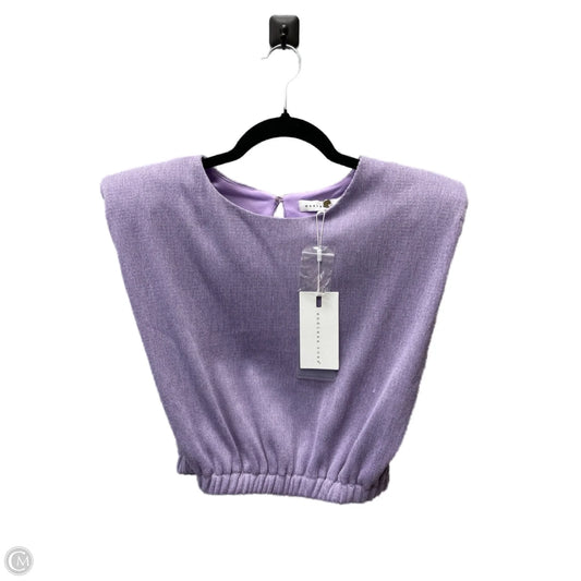 Top Short Sleeve By Endless Rose In Purple, Size: S