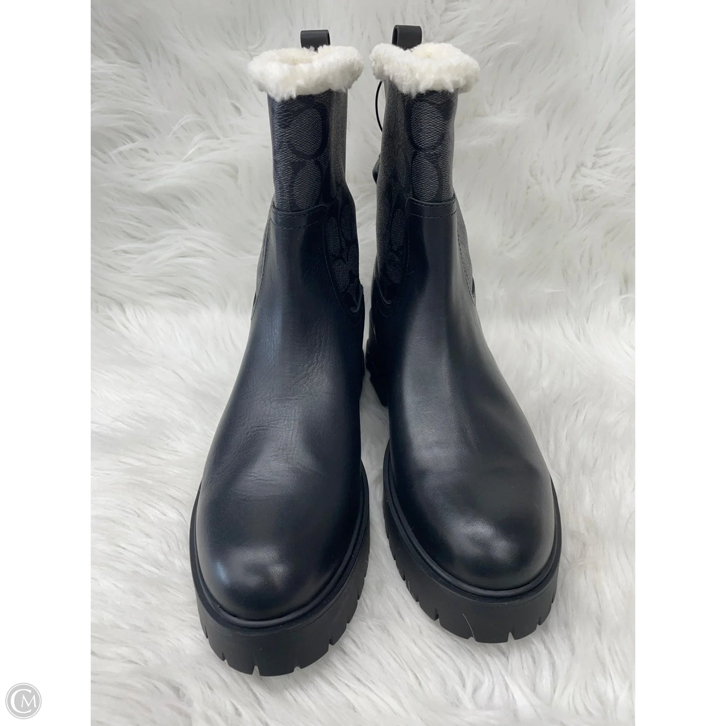 Boots Designer By Coach In Black, Size: 11