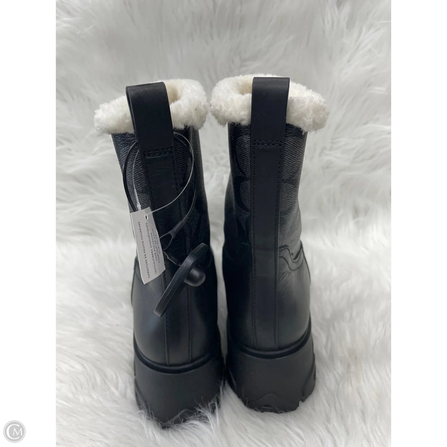 Boots Designer By Coach In Black, Size: 11