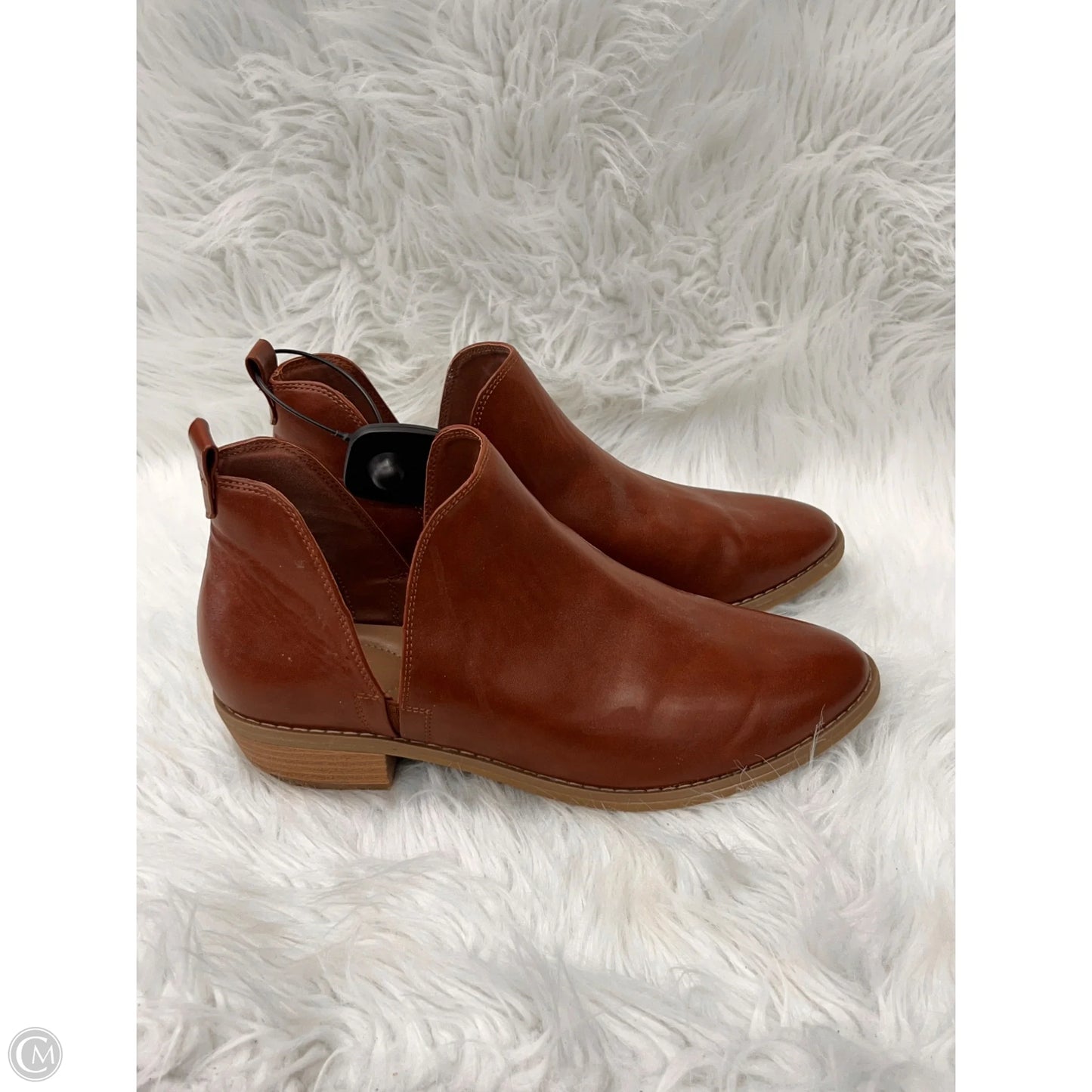 Boots Ankle Heels By Universal Thread In Brown, Size: 10