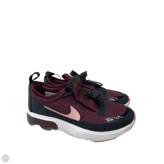 Shoes Athletic By Nike In Maroon, Size: 7.5