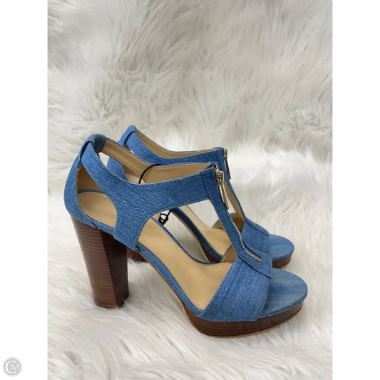 Sandals Designer By Michael Kors In Blue Denim, Size: 7.5