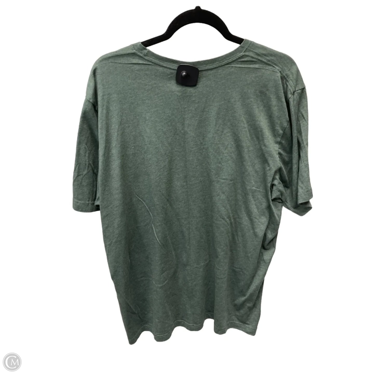 Top Short Sleeve By Bella + Canvas In Green, Size: 2x