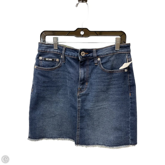 Skirt Mini & Short By Dkny In Blue Denim, Size: 10