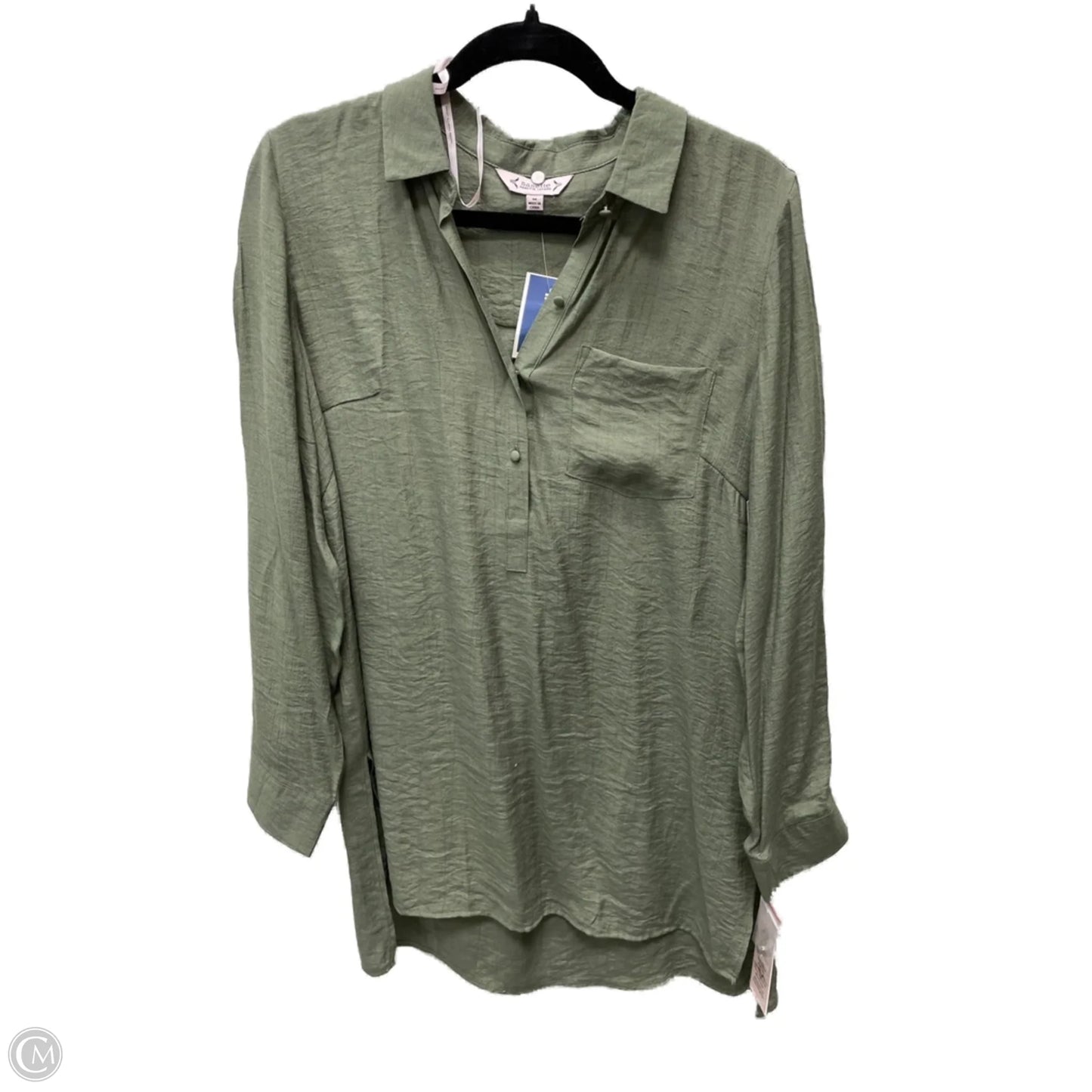 Tunic Long Sleeve By Nanette By Nanette Lepore In Green, Size: M