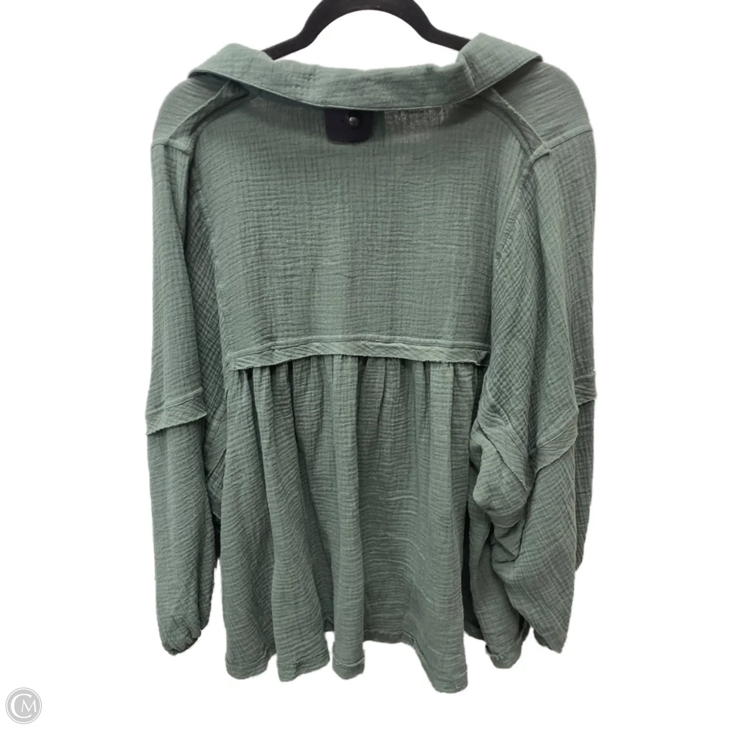 Top Long Sleeve By Clothes Mentor In Green, Size: M