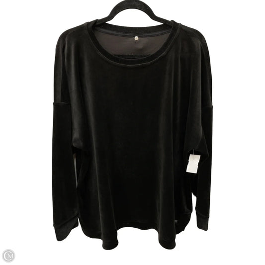 Top Long Sleeve By Ideology In Black, Size: 3x
