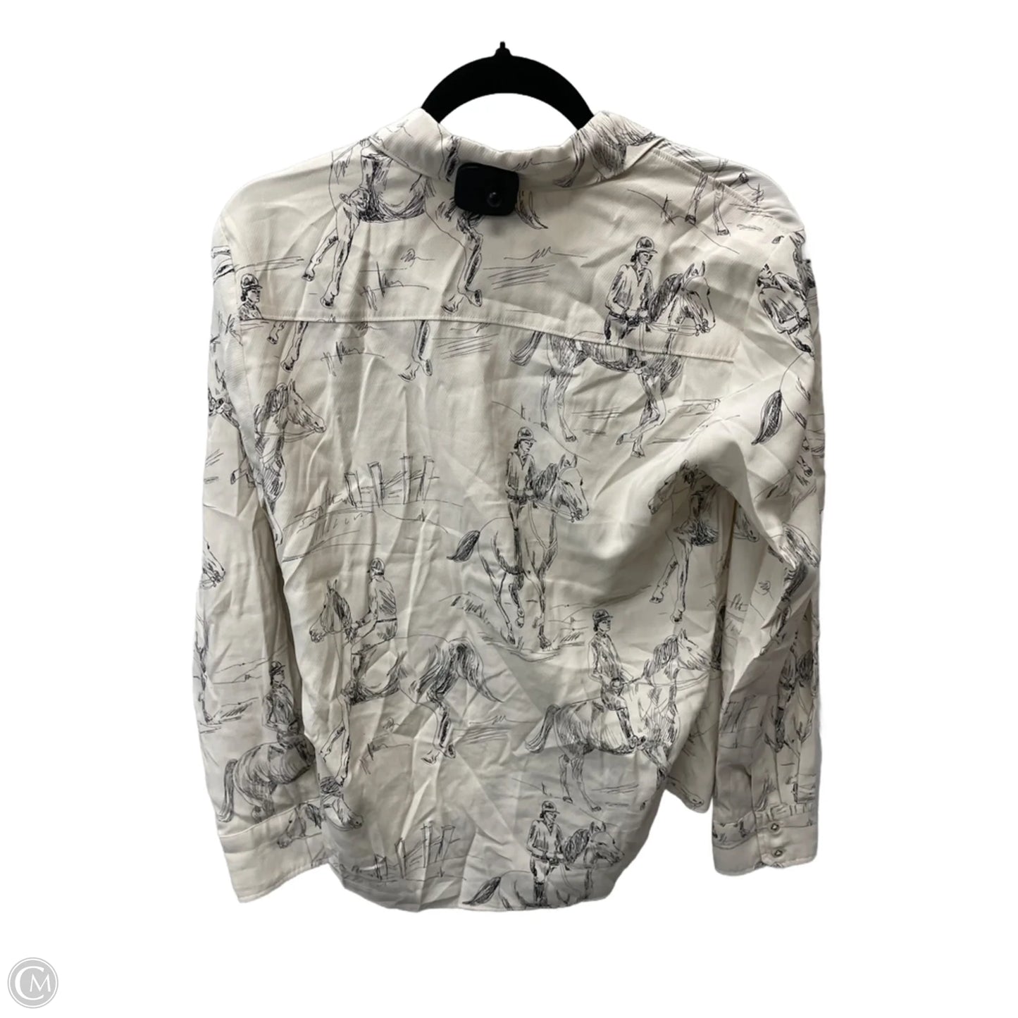 Top Long Sleeve By Ariat In Cream, Size: S