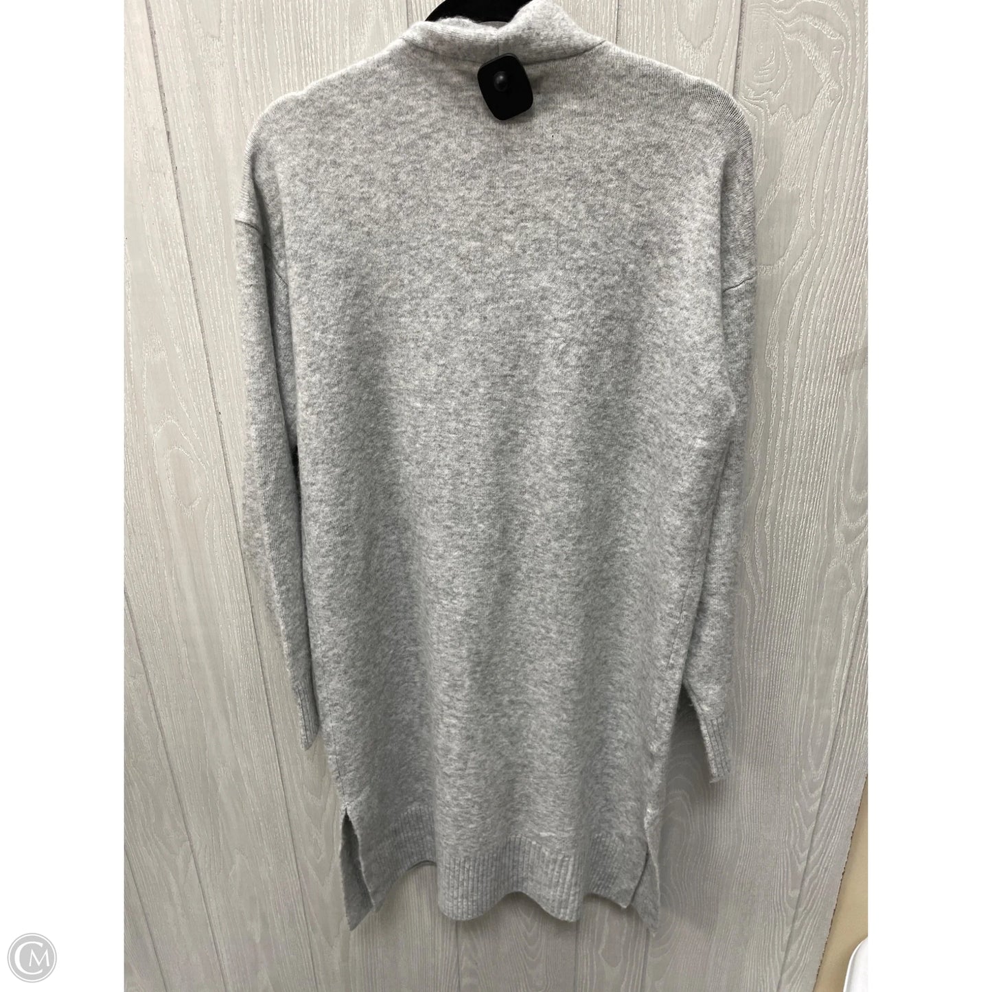 Sweater Cardigan By Loft In Grey, Size: M