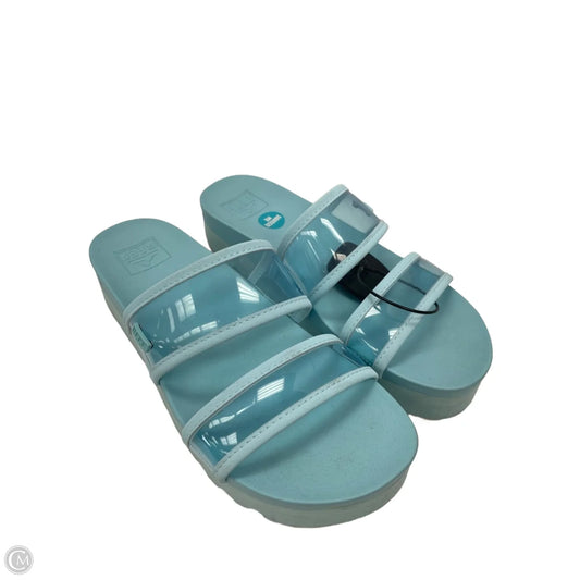 Sandals Heels Platform By Reef In Blue, Size: 8.5