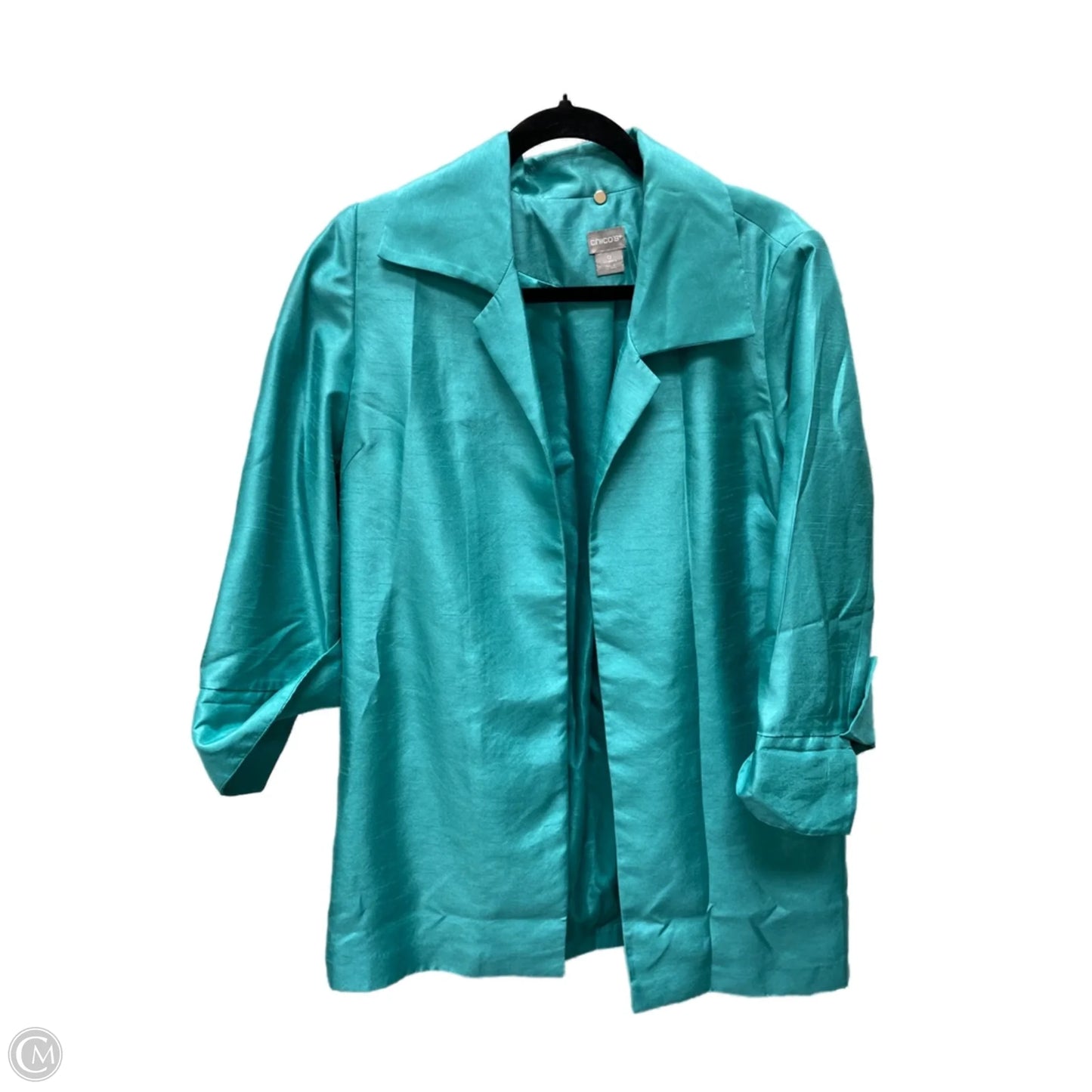Jacket Other By Chicos In Aqua, Size: S