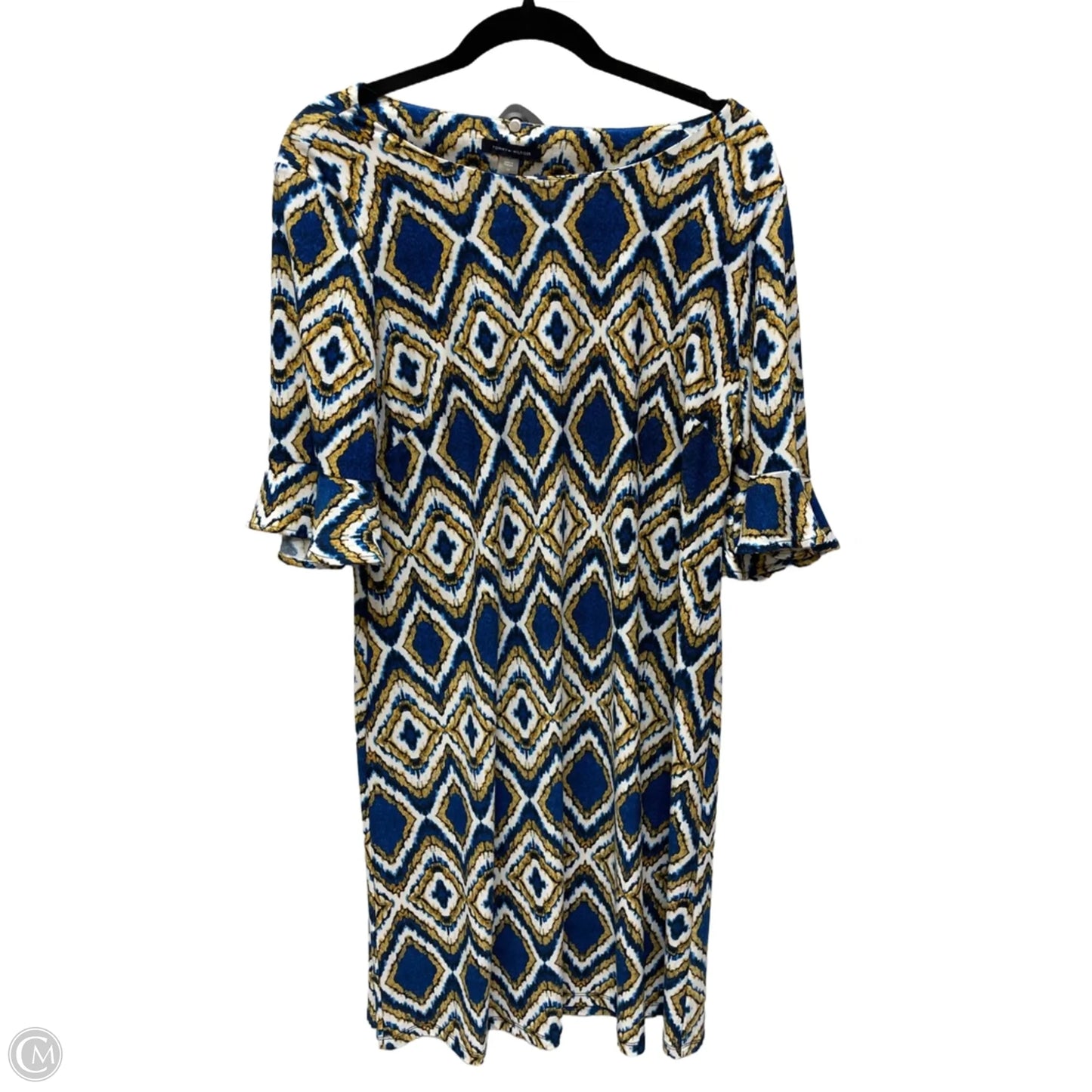 Dress Work By Tommy Hilfiger In Blue & Gold, Size: Xl