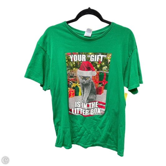 Top Short Sleeve By Clothes Mentor In Green, Size: L