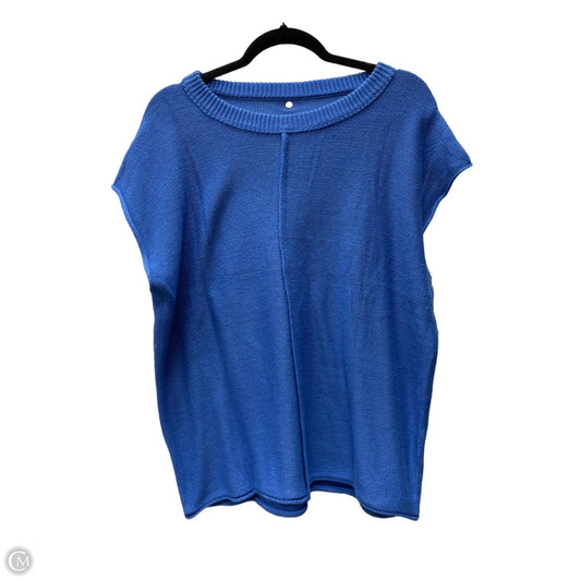Sweater Short Sleeve By Clothes Mentor In Blue, Size: Xl