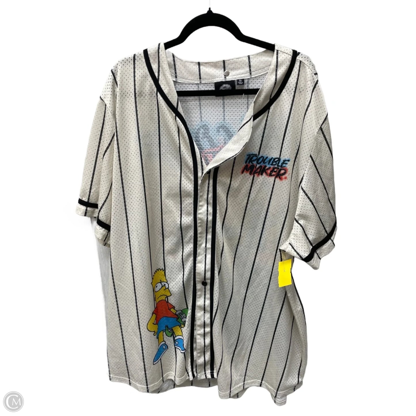 Tunic Short Sleeve By SIMPSONS In Cream, Size: 3x