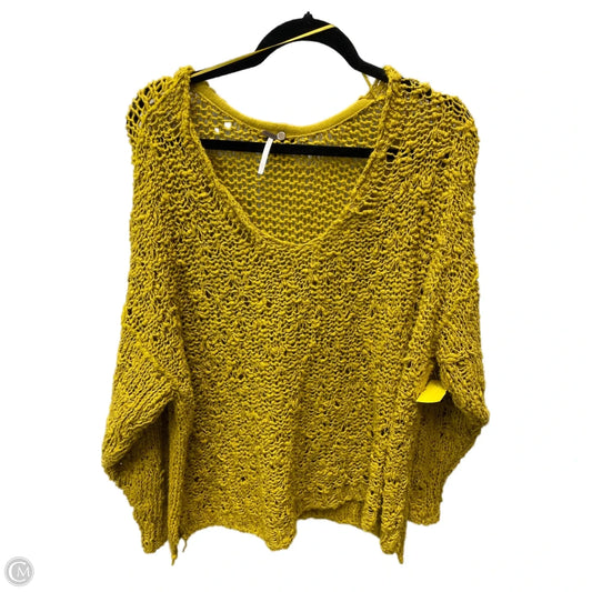 Sweater By Free People In Chartreuse, Size: L