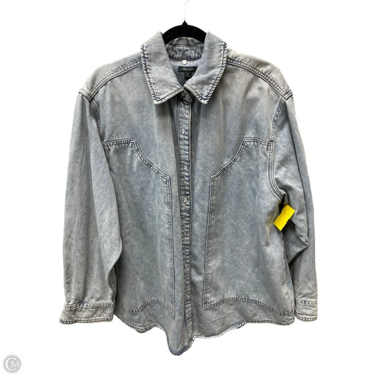 Jacket Denim By Wild Fable In Blue Denim, Size: 1x