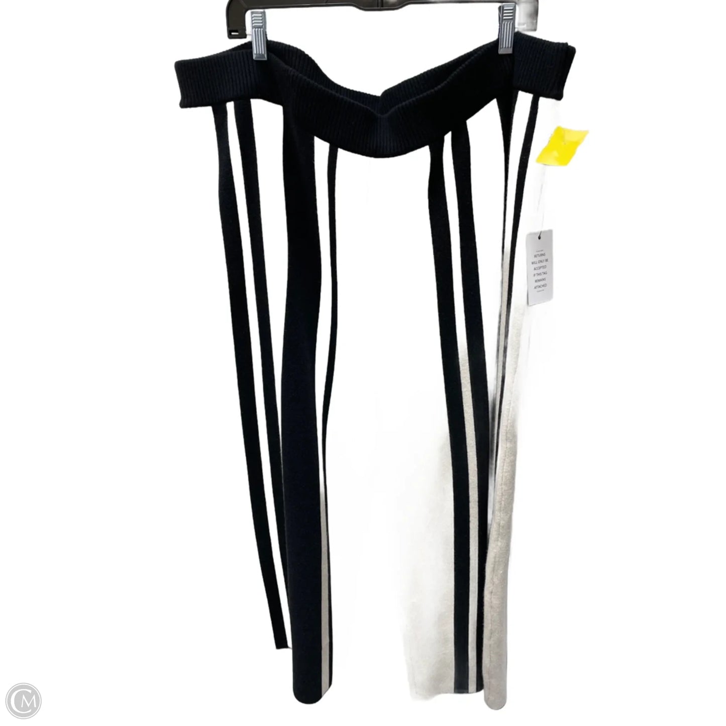 Pants Cropped By Eloquii In Black & Cream, Size: 22