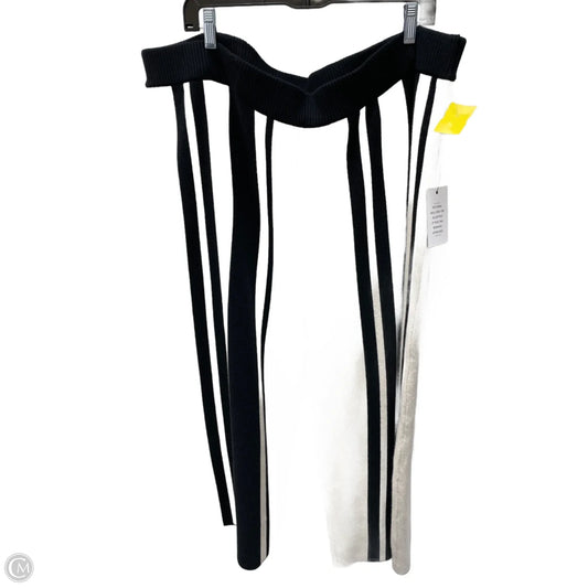 Pants Cropped By Eloquii In Black & Cream, Size: 22