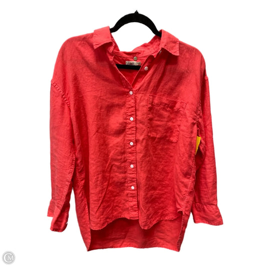 Top Long Sleeve By Faherty In Coral, Size: Xs