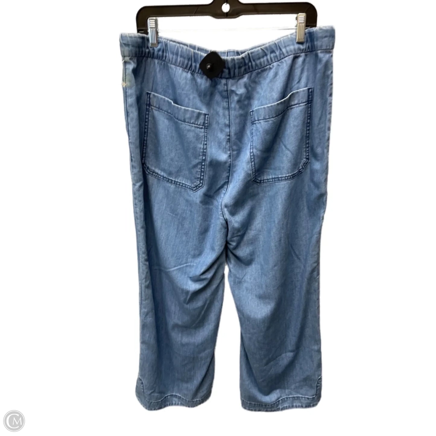 Jeans Wide Leg By Johnny Was In Blue, Size: 16