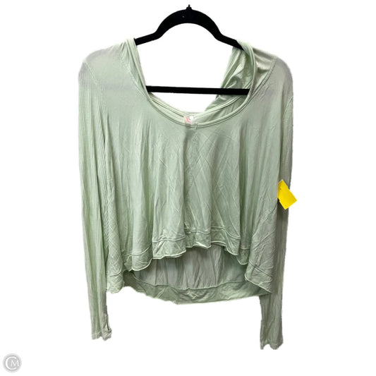 Top Long Sleeve By Free People In Green, Size: L