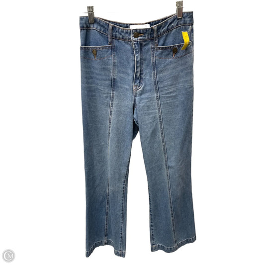 Jeans Wide Leg By Sam Edelman In Blue Denim, Size: 6