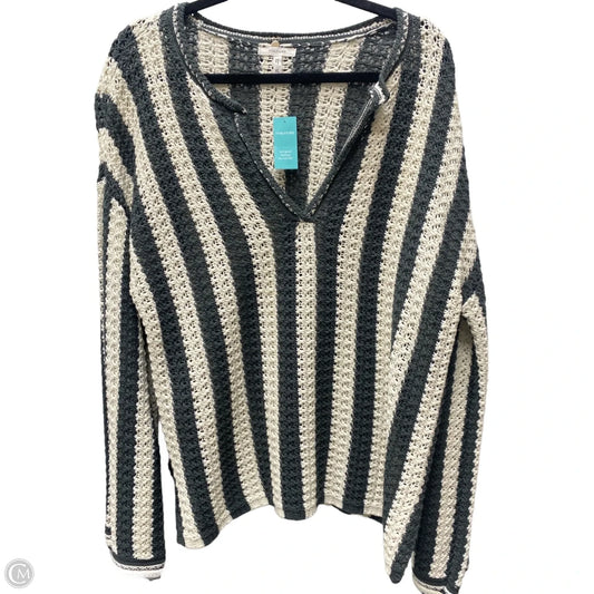 Sweater By Maurices In Cream & Green, Size: Xl