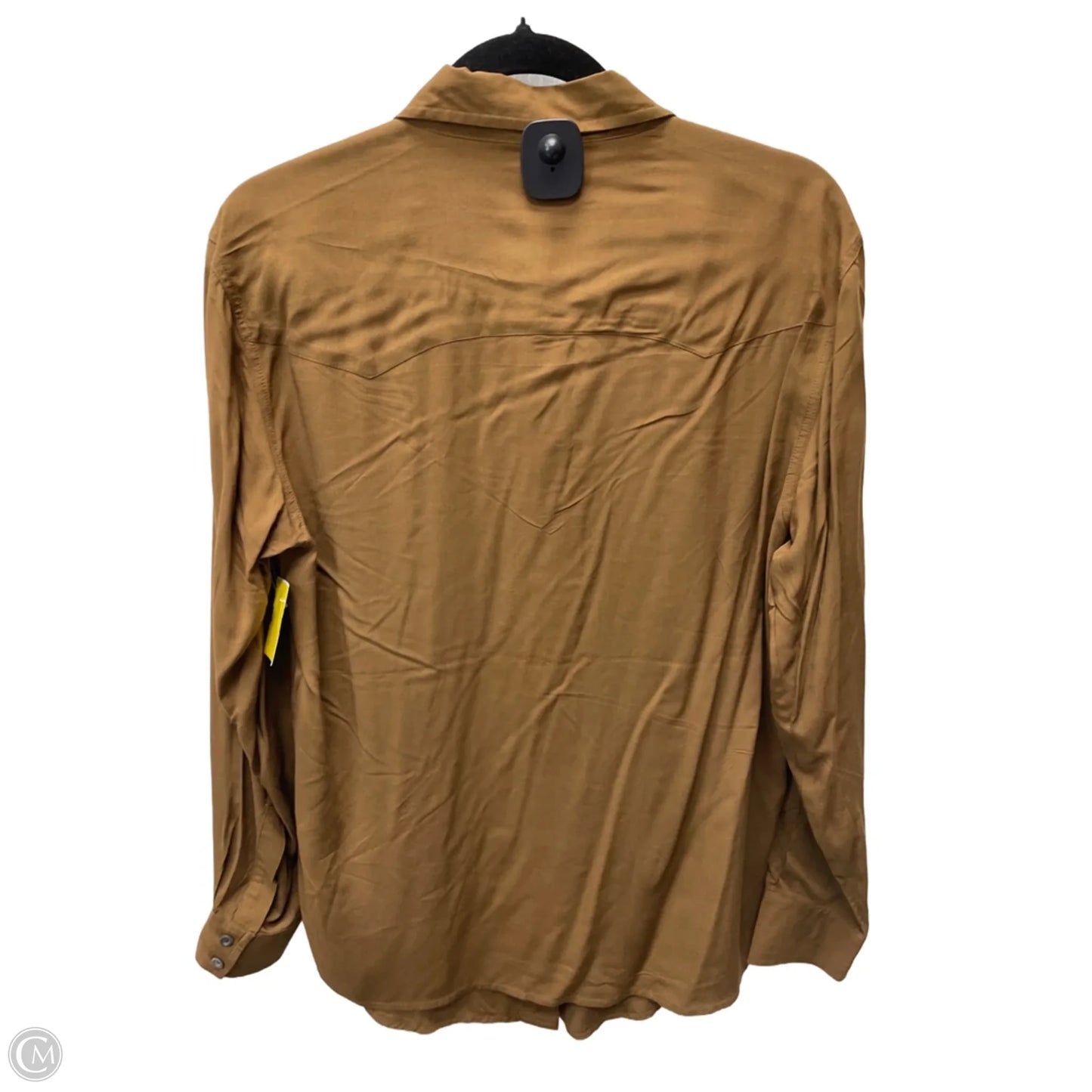 Blouse Designer By Frye In Brown, Size: S