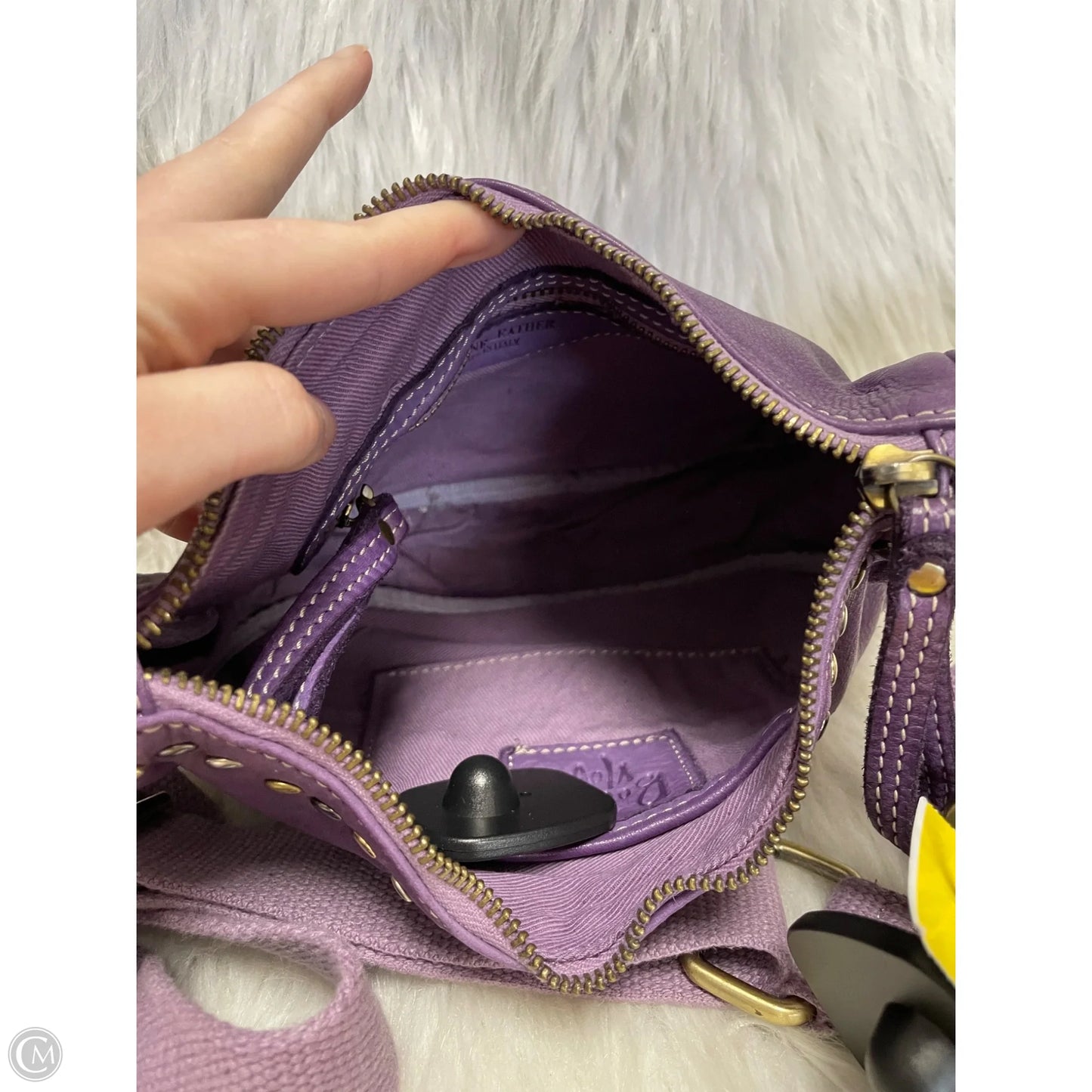 Crossbody Leather By bolsa nova - , Size: Medium