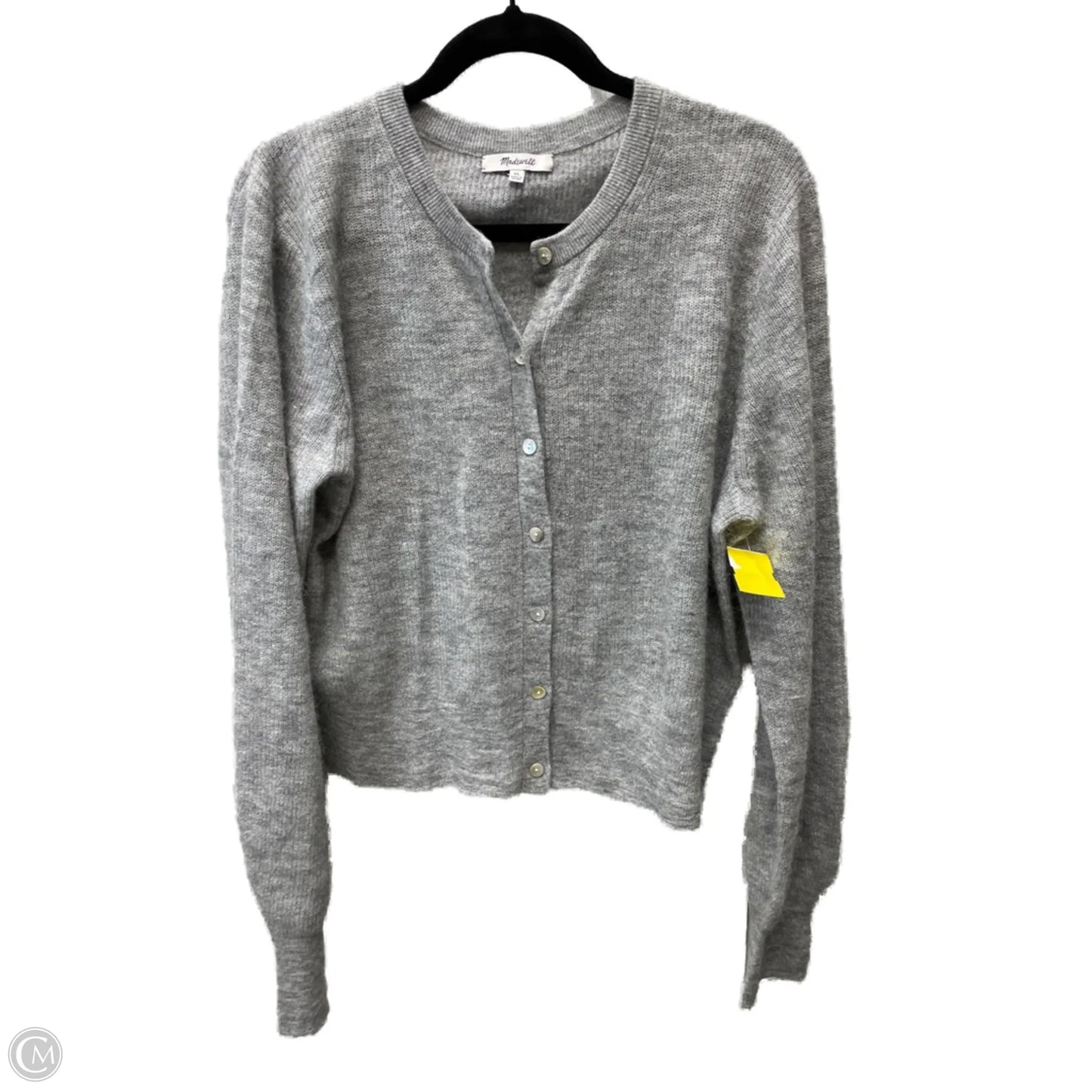 Sweater Cardigan By Madewell In Grey, Size: Xl