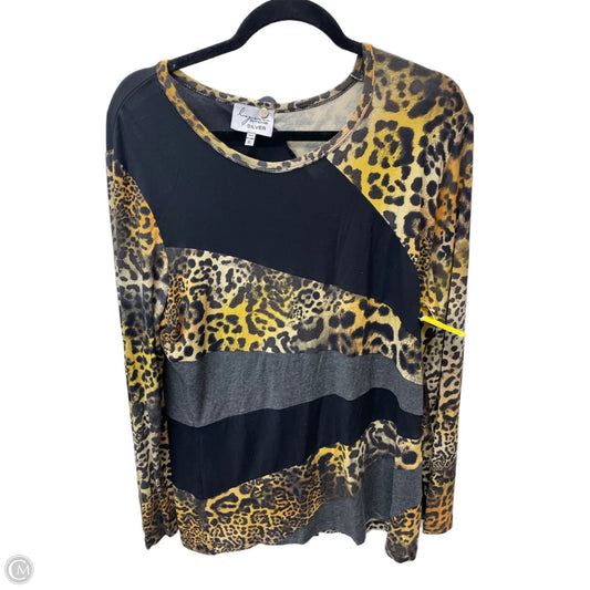 Top Long Sleeve By Clothes Mentor In Animal Print, Size: Xl