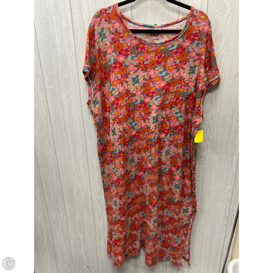 Dress Casual Short By Natural Life In Floral Print, Size: L