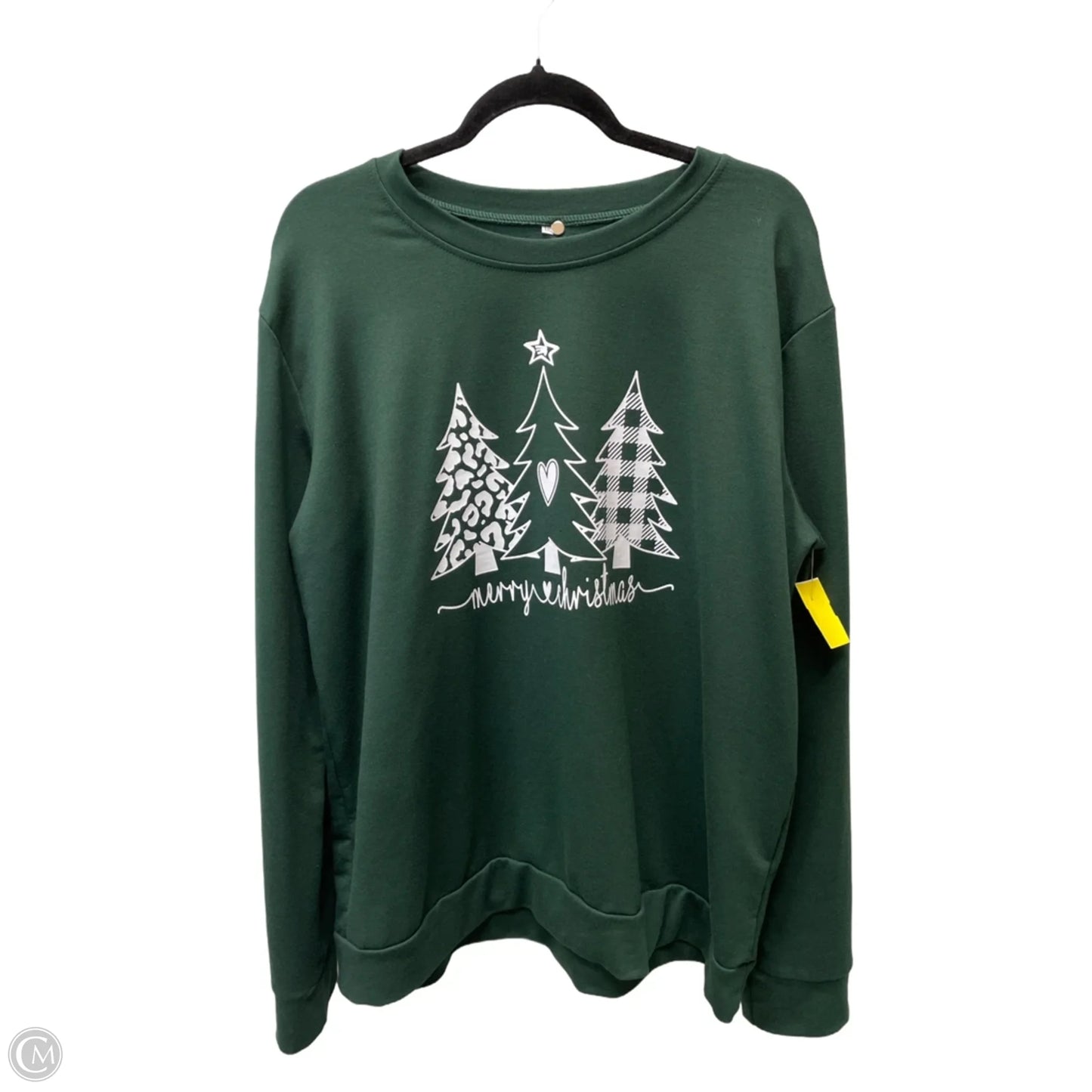 Top Long Sleeve By Clothes Mentor In Green, Size: 1x