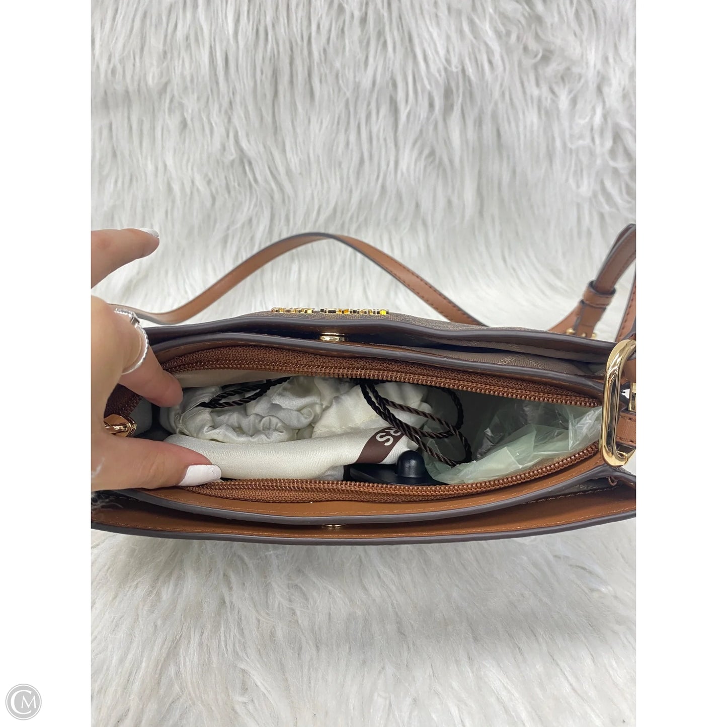 Crossbody Designer By Michael Kors, Size: Medium