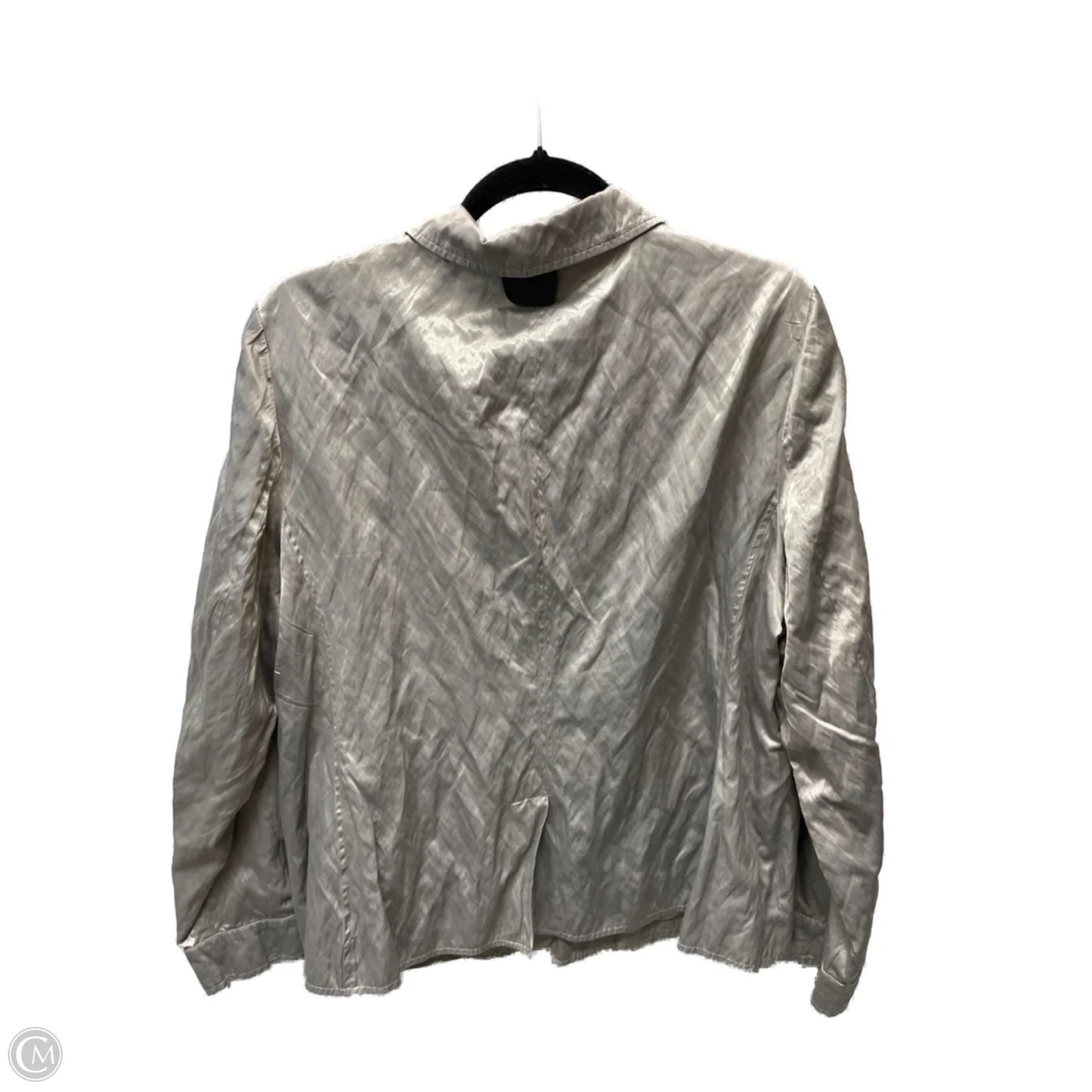 Jacket Other By Chicos In Silver, Size: L