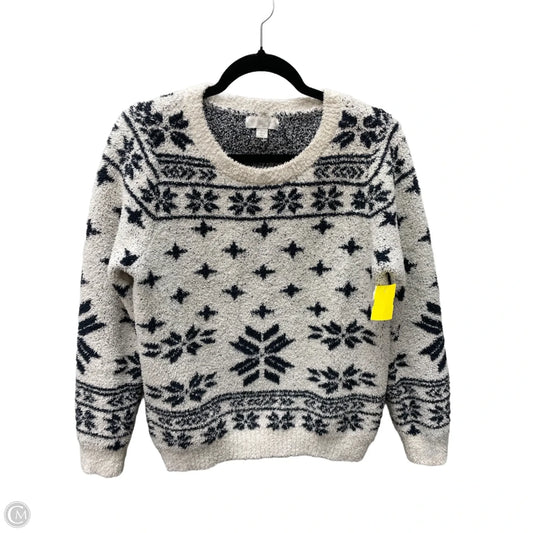 Sweater By Barefoot Dreams In Blue & Cream, Size: S