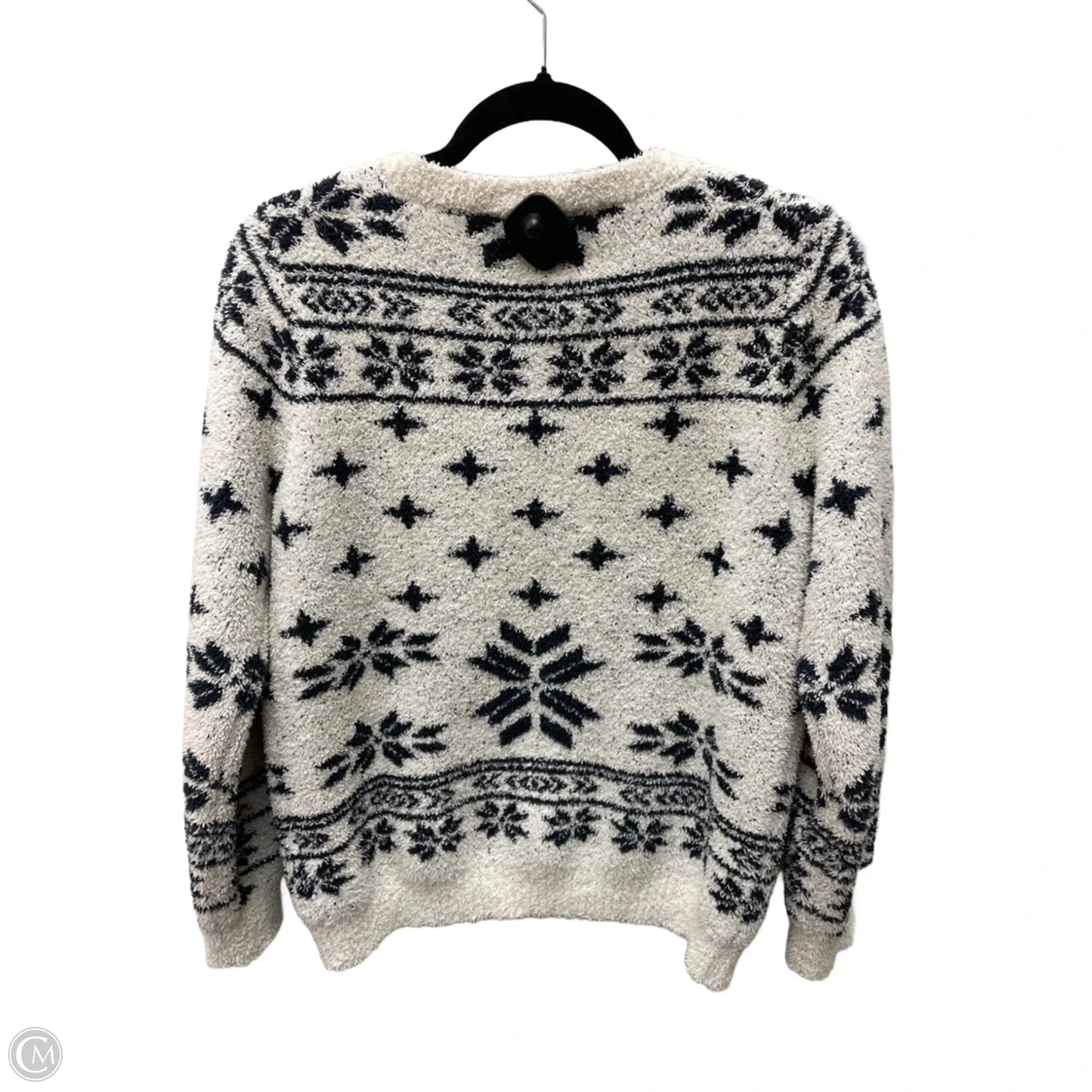Sweater By Barefoot Dreams In Blue & Cream, Size: S