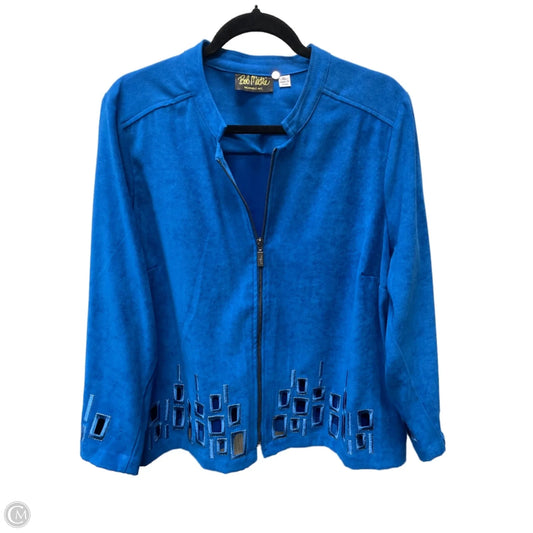 Jacket Other By Bob Mackie Qvc In Blue, Size: Xl