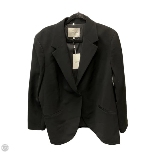 Blazer Designer By Lafayette 148 In Black, Size: 1x