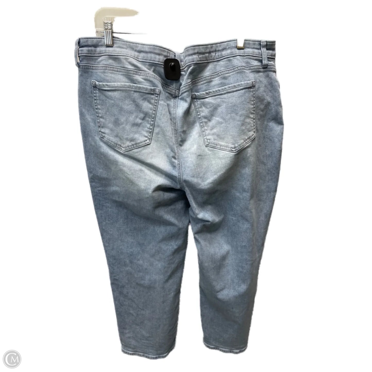 Jeans Straight By Not Your Daughters Jeans In Blue Denim, Size: 18