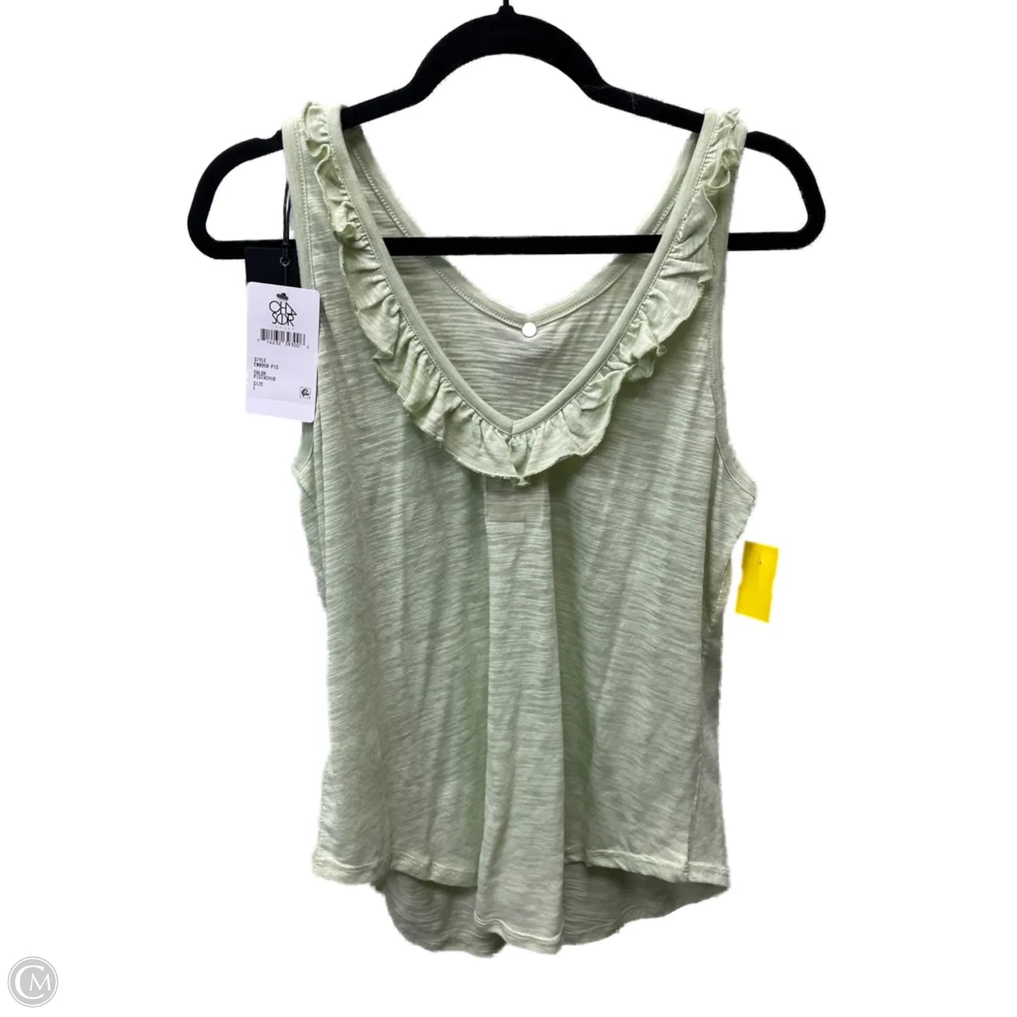 Top Sleeveless By Chaser In Green, Size: L