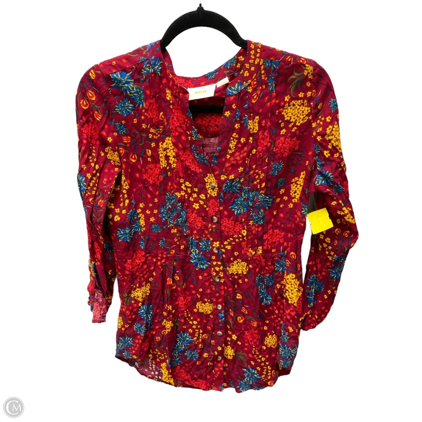 Top Long Sleeve By Maeve In Floral Print, Size: S